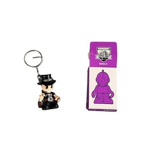 Kidrobot Supermini Keychain Series 3 2007 "The Bad" Cowboy Bag Charm + Box